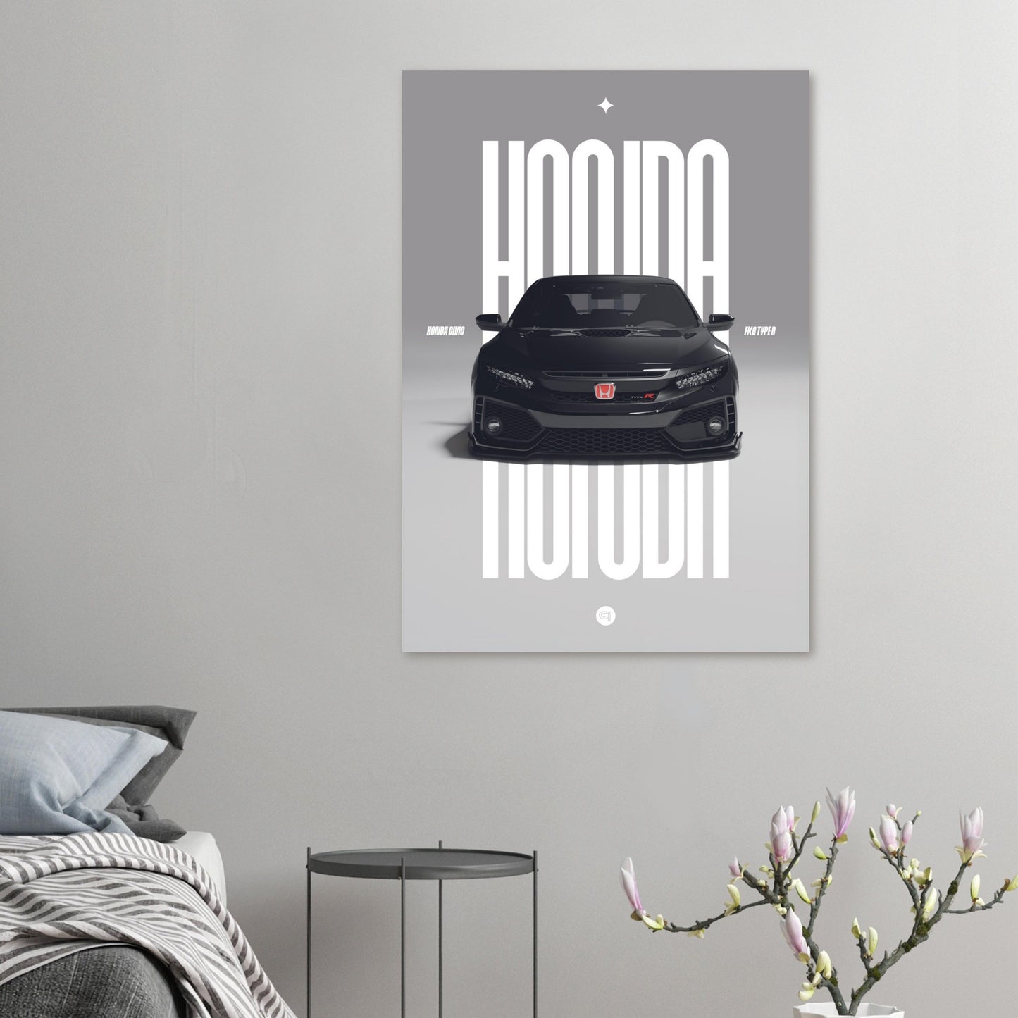 Car Poster - Honda Civic FK8 Type R - Black