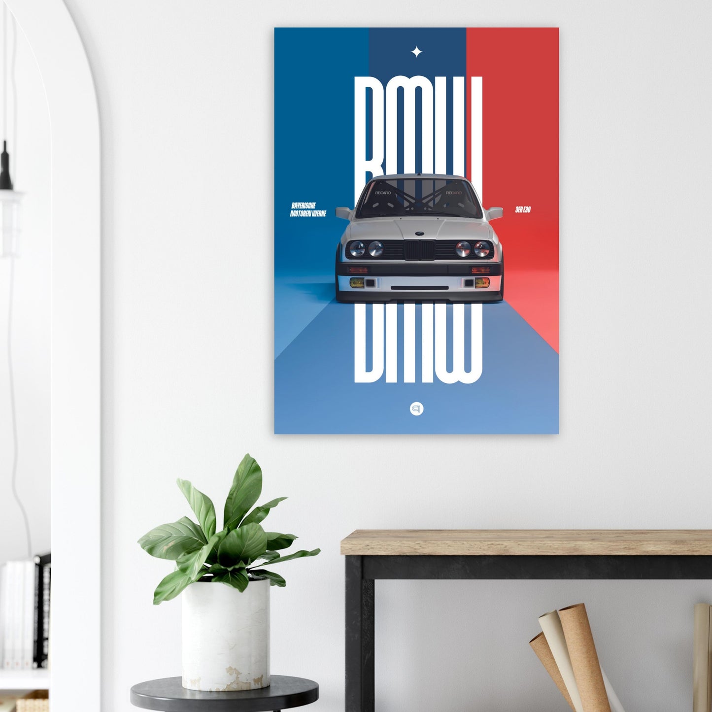 Car Poster - BMW E30 - M Color