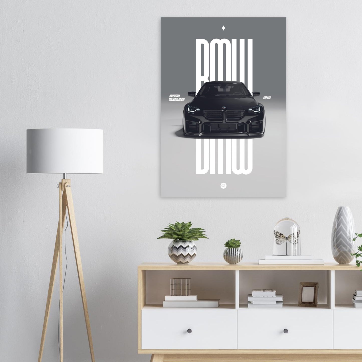 Car Poster - BMW G87 M2 - Black
