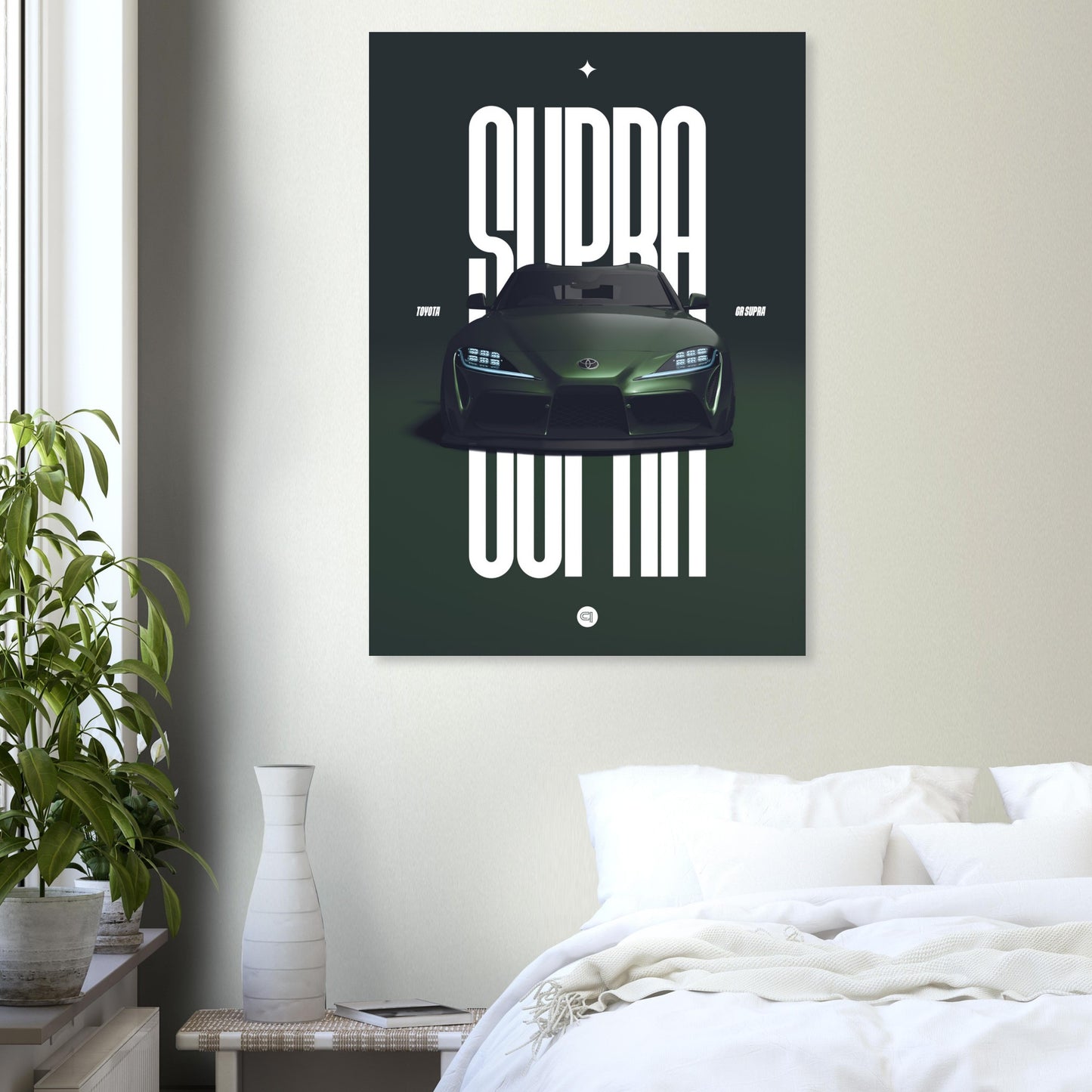 Car Poster - Toyota GR Supra Bumper - Green