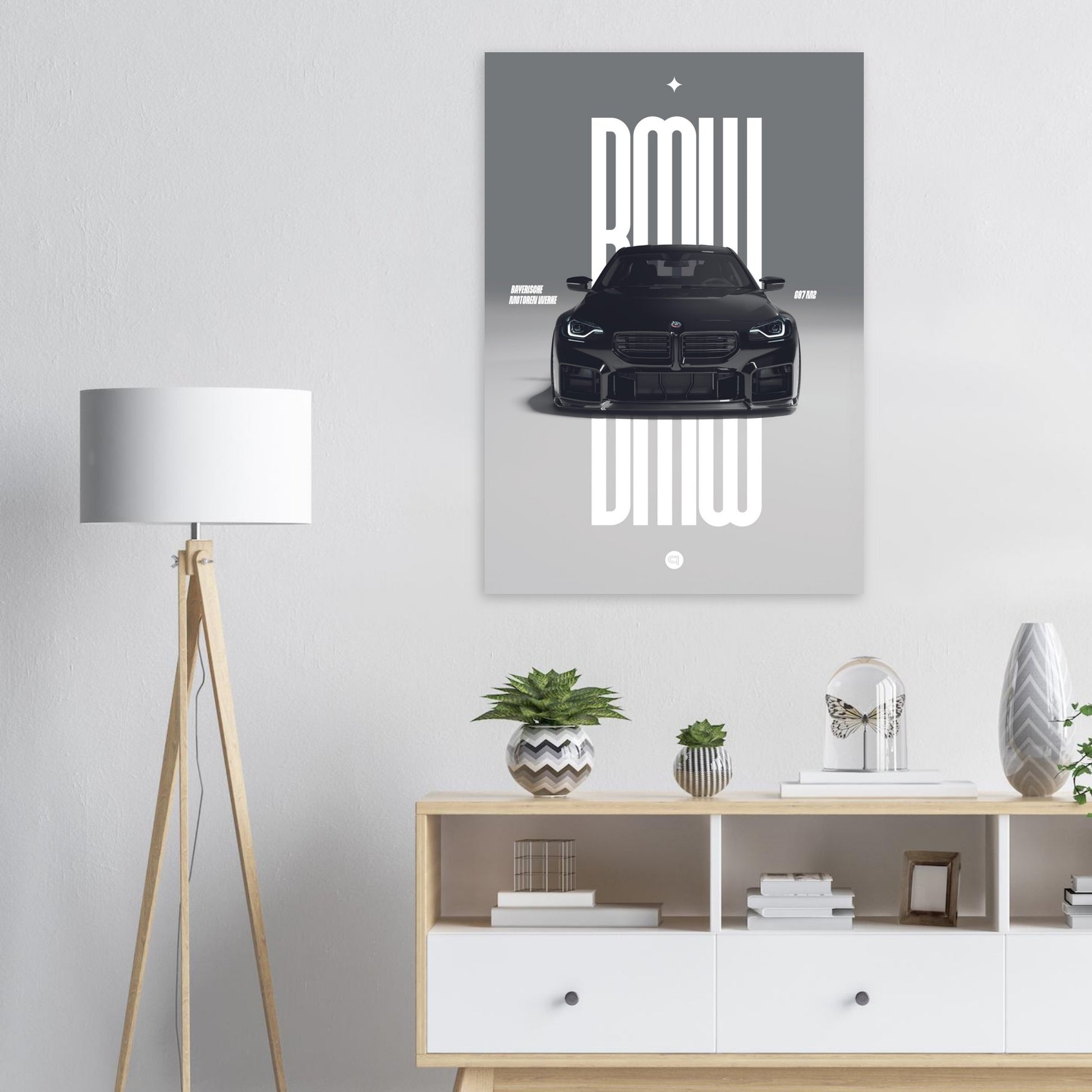 Car Poster - BMW G87 M2 - Black